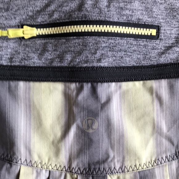 Lululemon Reflective Gray Citron Tennis Athletic Skirt Rare 6 - Picture 8 of 9